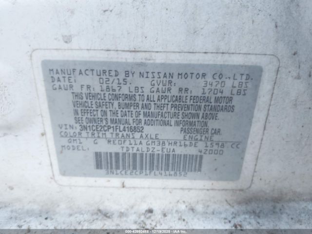 Nissan Versa Image 11