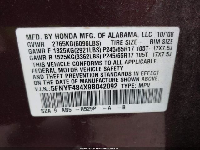 Honda Pilot Ex Image 9